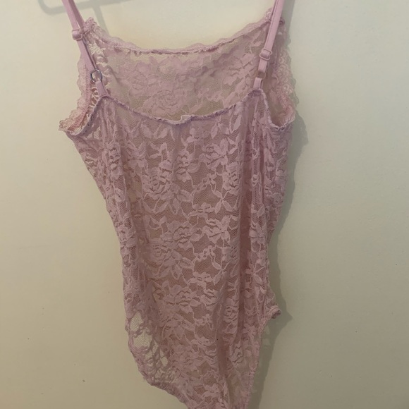 Cream Sans Souci floral mesh bodysuit - Picture 2 of 6